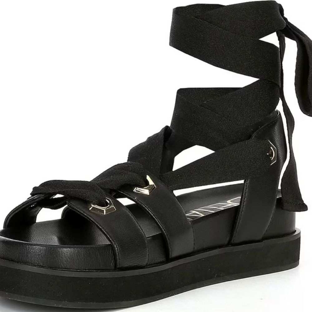 Black Strappy Sandals